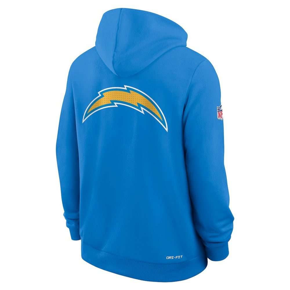 Los Angeles Chargers Sideline Standard Issue Utility Player Dri-FIT Full-Zip Hoodie - Powder Blue sale