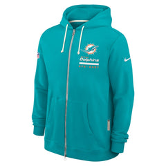 Miami Dolphins Sideline Standard Issue Utility Player Dri-FIT Full-Zip Hoodie - Aqua discount