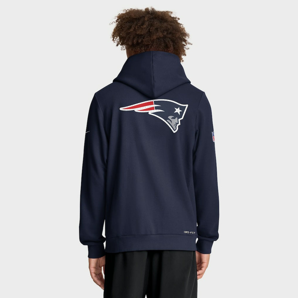 New England Patriots Sideline Standard Issue Utility Player Dri-FIT Full-Zip Hoodie - Navy discount