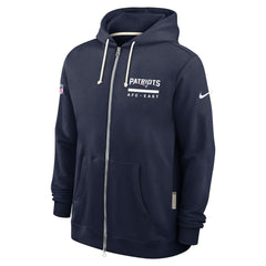 New England Patriots Sideline Standard Issue Utility Player Dri-FIT Full-Zip Hoodie - Navy discount