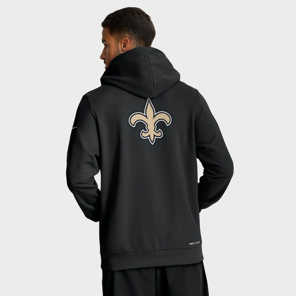 New Orleans Saints Sideline Standard Issue Utility Player Dri-FIT Full-Zip Hoodie - Black outlet