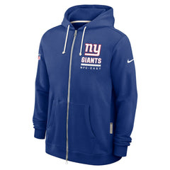 New York Giants Sideline Standard Issue Utility Player Dri-FIT Full-Zip Hoodie - Royal discount