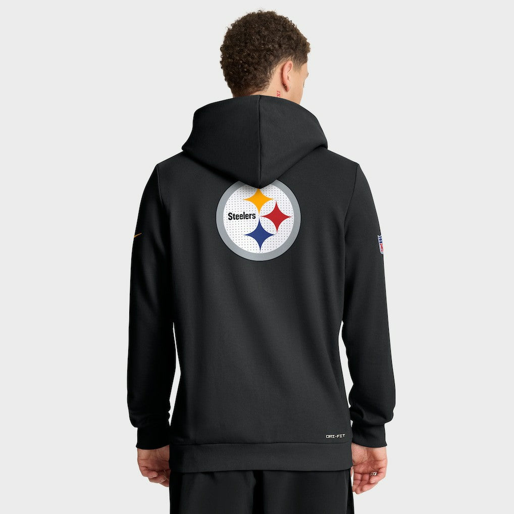 Pittsburgh Steelers Sideline Standard Issue Utility Player Dri-FIT Full-Zip Hoodie - Black for sale
