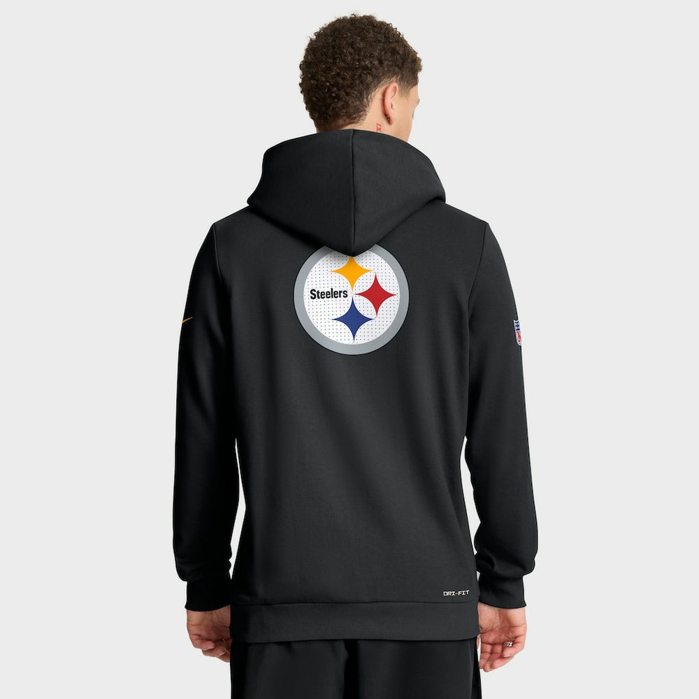 Pittsburgh Steelers Sideline Standard Issue Utility Player Dri-FIT Full-Zip Hoodie - Black for sale
