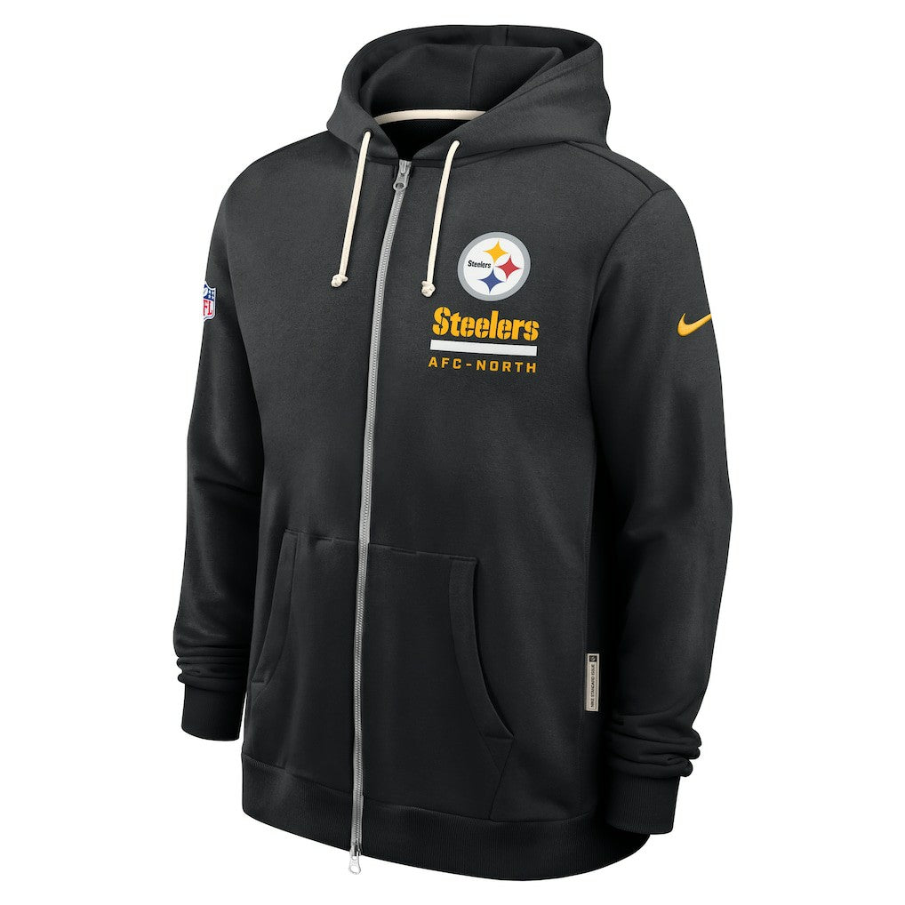Pittsburgh Steelers Sideline Standard Issue Utility Player Dri-FIT Full-Zip Hoodie - Black for sale
