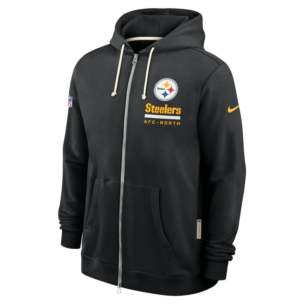 Pittsburgh Steelers Sideline Standard Issue Utility Player Dri-FIT Full-Zip Hoodie - Black for sale