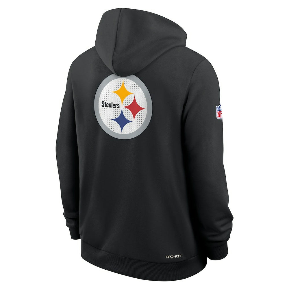 Pittsburgh Steelers Sideline Standard Issue Utility Player Dri-FIT Full-Zip Hoodie - Black for sale