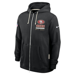 San Francisco 49ers Sideline Standard Issue Utility Player Dri-FIT Full-Zip Hoodie - Black for sale