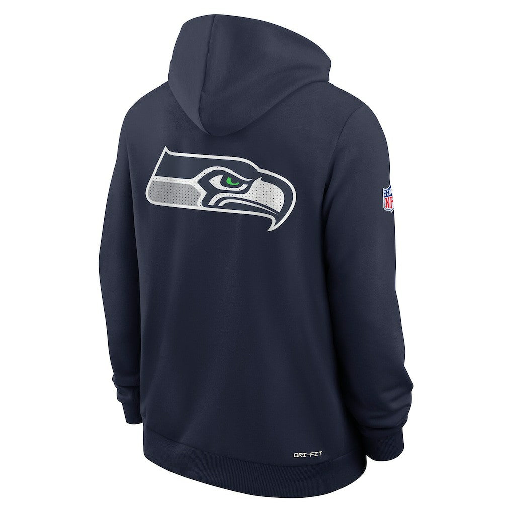 Seattle Seahawks Sideline Standard Issue Utility Player Dri-FIT Full-Zip Hoodie - College Navy discount