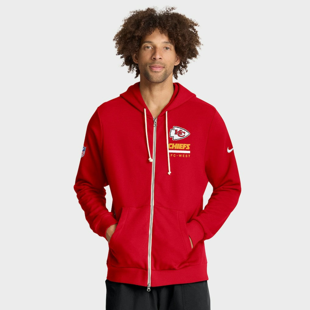 Kansas City Chiefs Sideline Standard Issue Utility Player Dri-FIT Full-Zip Hoodie - Red online