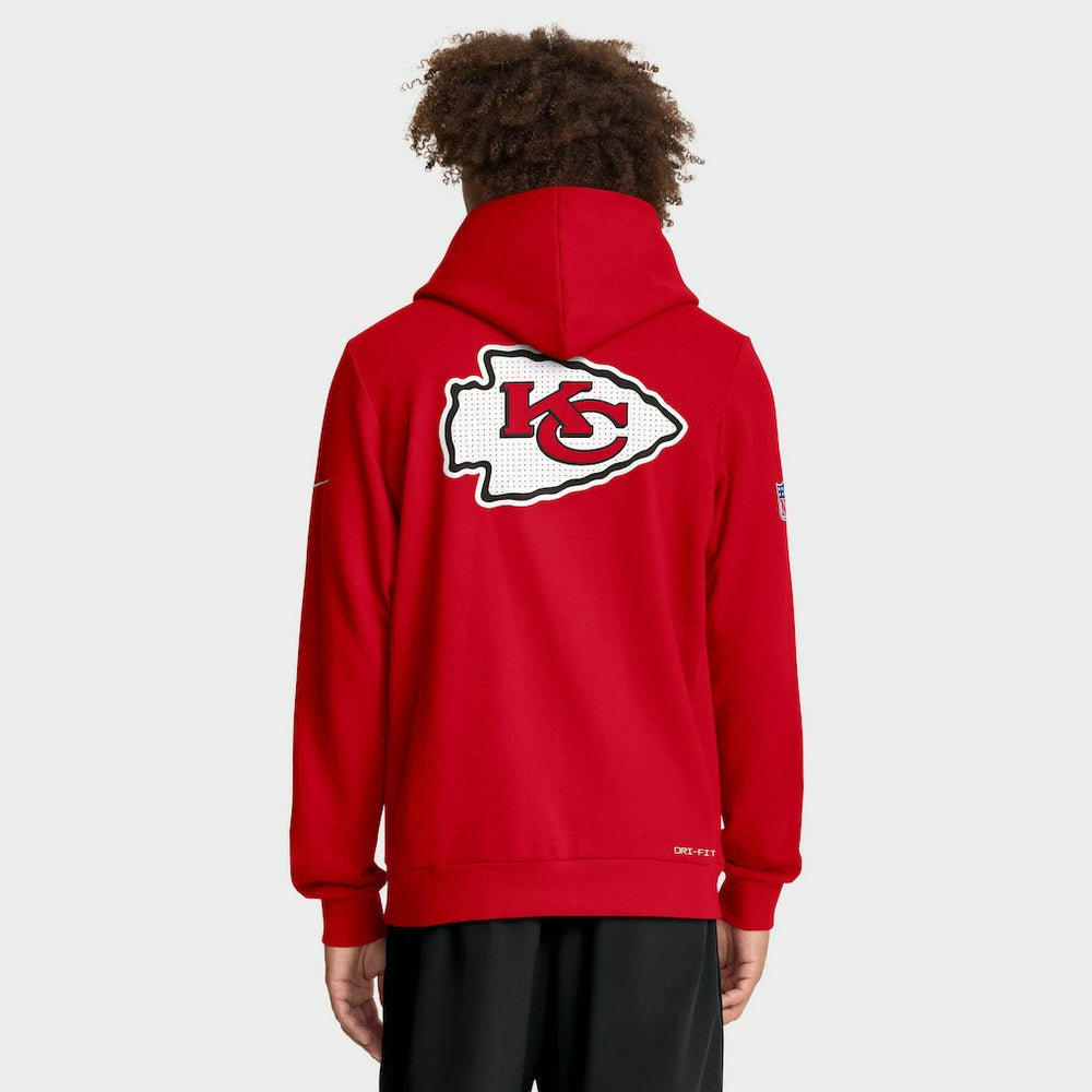 Kansas City Chiefs Sideline Standard Issue Utility Player Dri-FIT Full-Zip Hoodie - Red online