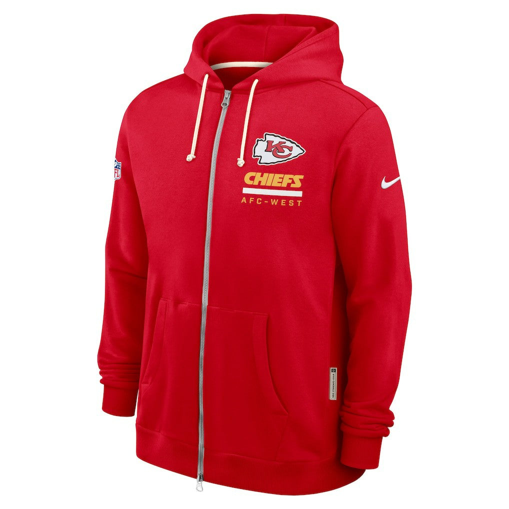 Kansas City Chiefs Sideline Standard Issue Utility Player Dri-FIT Full-Zip Hoodie - Red online