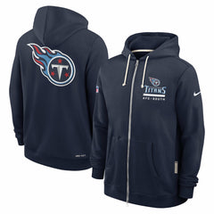 Tennessee Titans Sideline Standard Issue Utility Player Dri-FIT Full-Zip Hoodie - Navy on sale