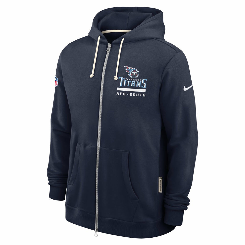 Tennessee Titans Sideline Standard Issue Utility Player Dri-FIT Full-Zip Hoodie - Navy on sale