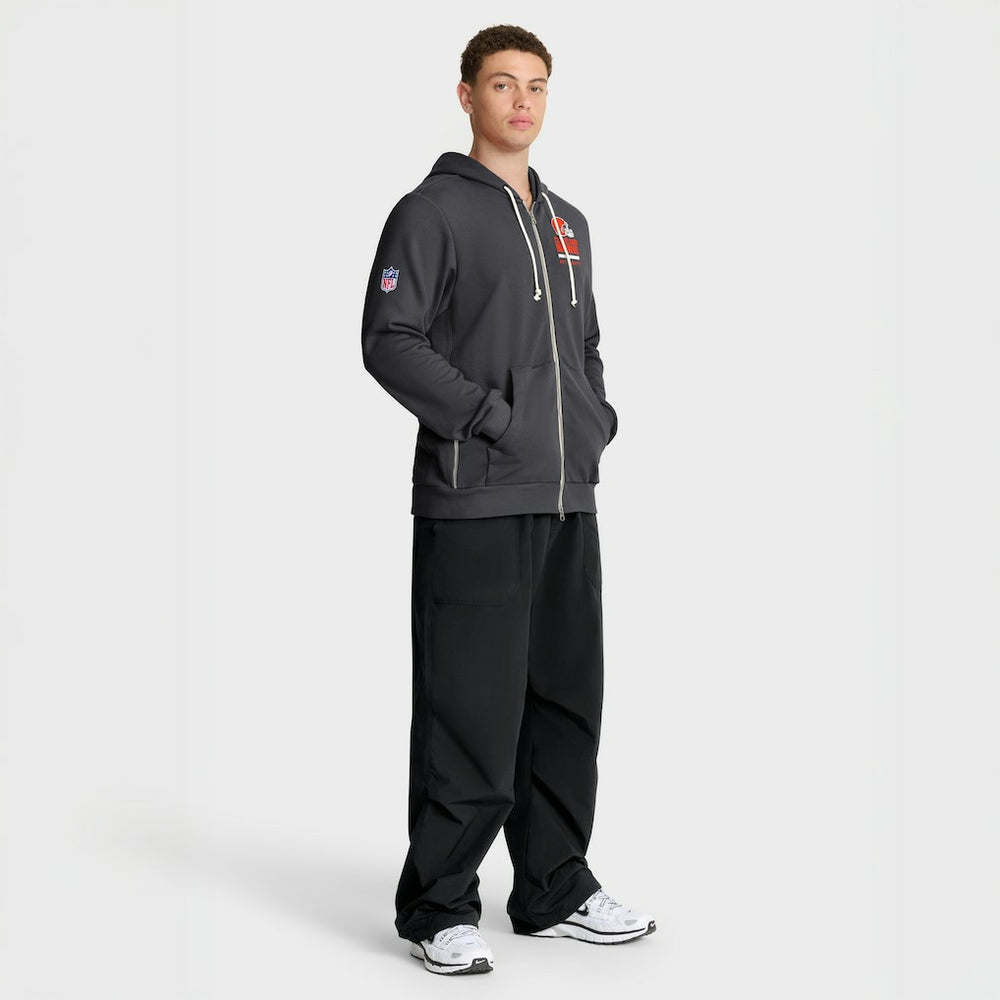 Cleveland Browns Sideline Standard Issue Utility Player Dri-FIT Full-Zip Hoodie - Anthracite on sale