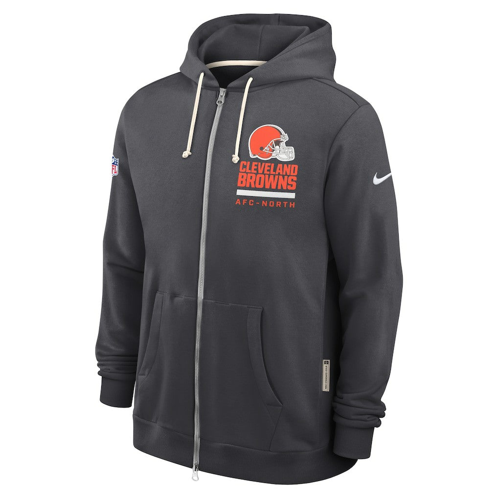 Cleveland Browns Sideline Standard Issue Utility Player Dri-FIT Full-Zip Hoodie - Anthracite on sale