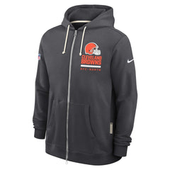 Cleveland Browns Sideline Standard Issue Utility Player Dri-FIT Full-Zip Hoodie - Anthracite on sale