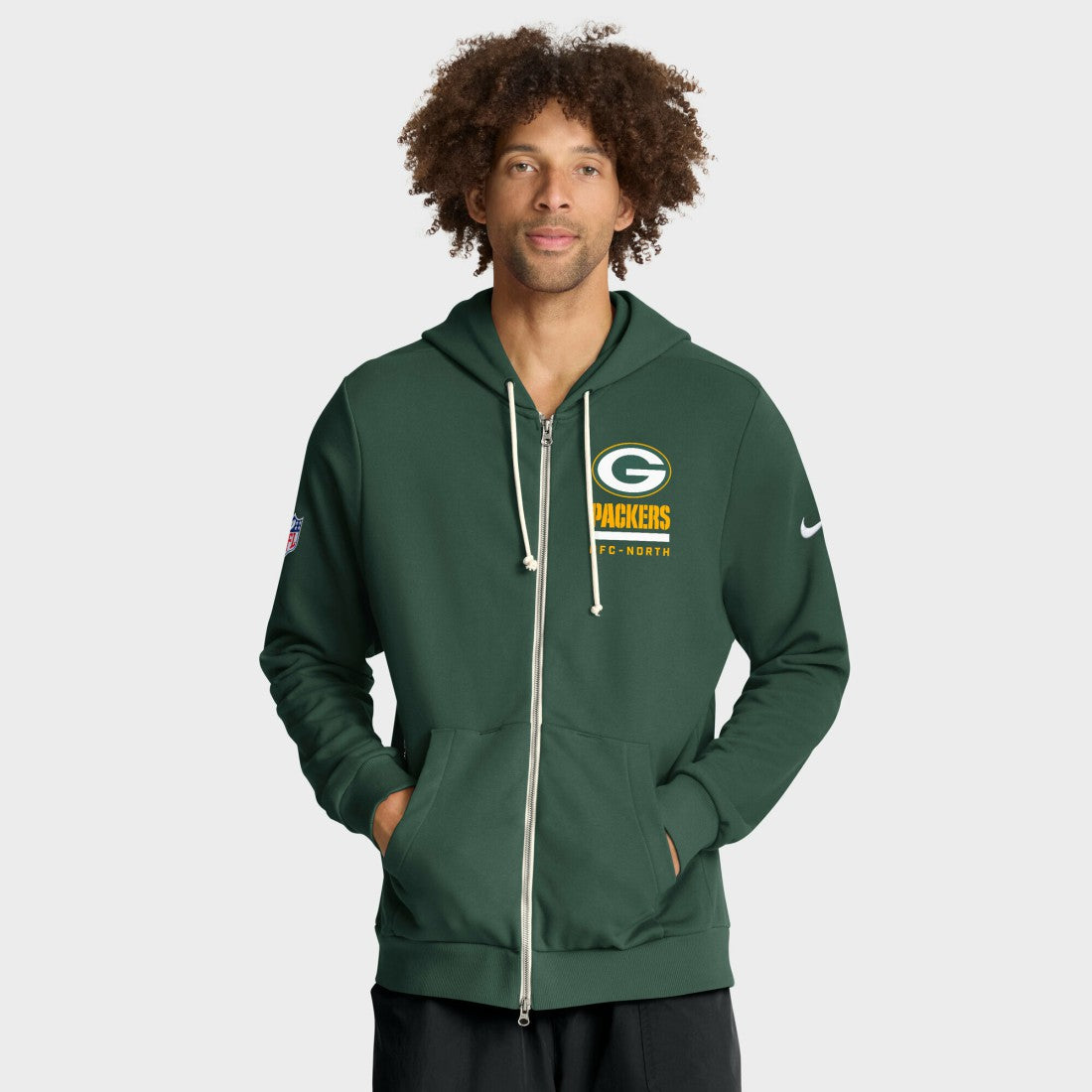 Green Bay Packers Sideline Standard Issue Utility Player Dri-FIT Full-Zip Hoodie - Green for sale