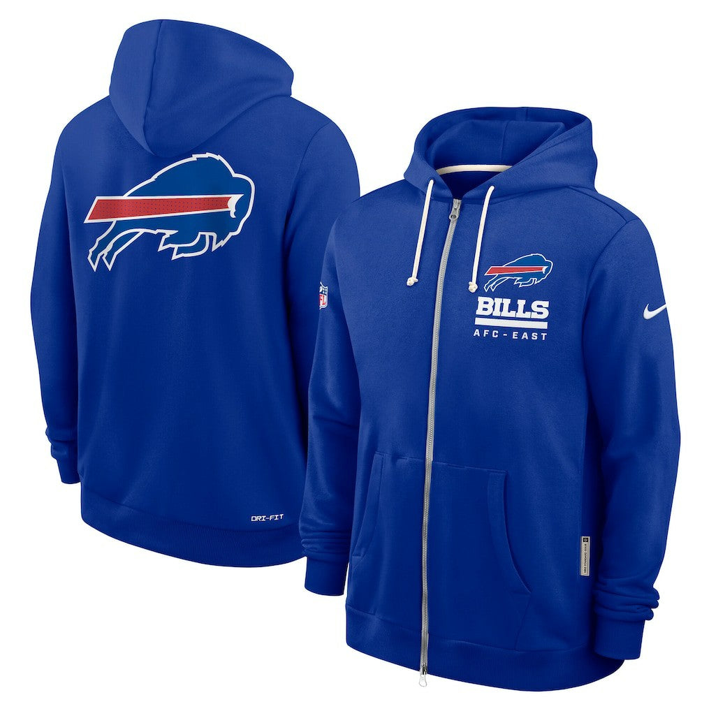 Buffalo Bills Sideline Standard Issue Utility Player Dri-FIT Full-Zip Hoodie - Royal discount