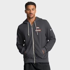Denver Broncos Sideline Standard Issue Utility Player Dri-FIT Full-Zip Hoodie - Anthracite sale