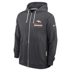 Denver Broncos Sideline Standard Issue Utility Player Dri-FIT Full-Zip Hoodie - Anthracite sale