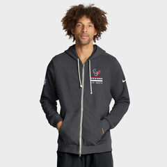Houston Texans Sideline Standard Issue Utility Player Dri-FIT Full-Zip Hoodie - Anthracite online
