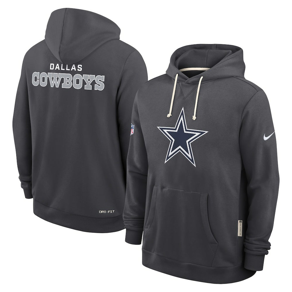 Dallas Cowboys Sideline Standard Issue Initial Home Dri-FIT Hoodie - Anthracite online