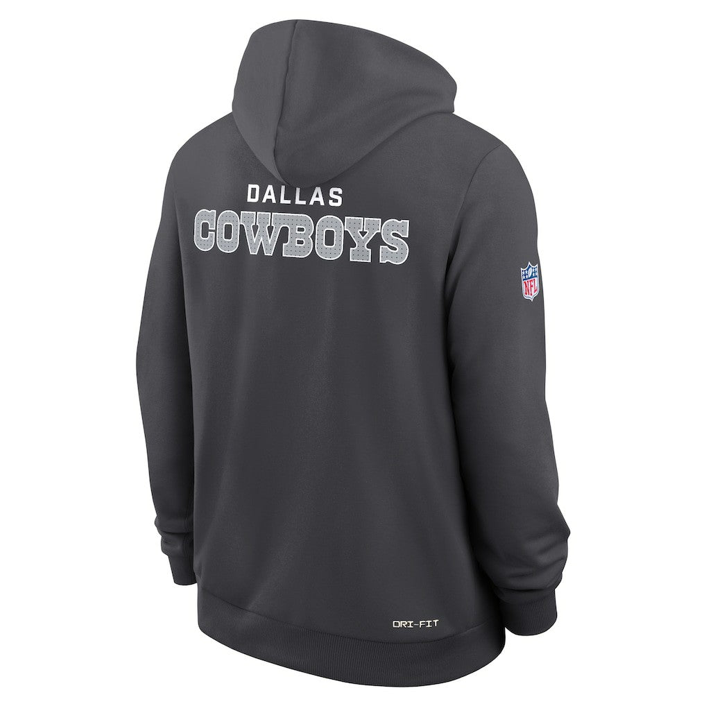 Dallas Cowboys Sideline Standard Issue Initial Home Dri-FIT Hoodie - Anthracite online