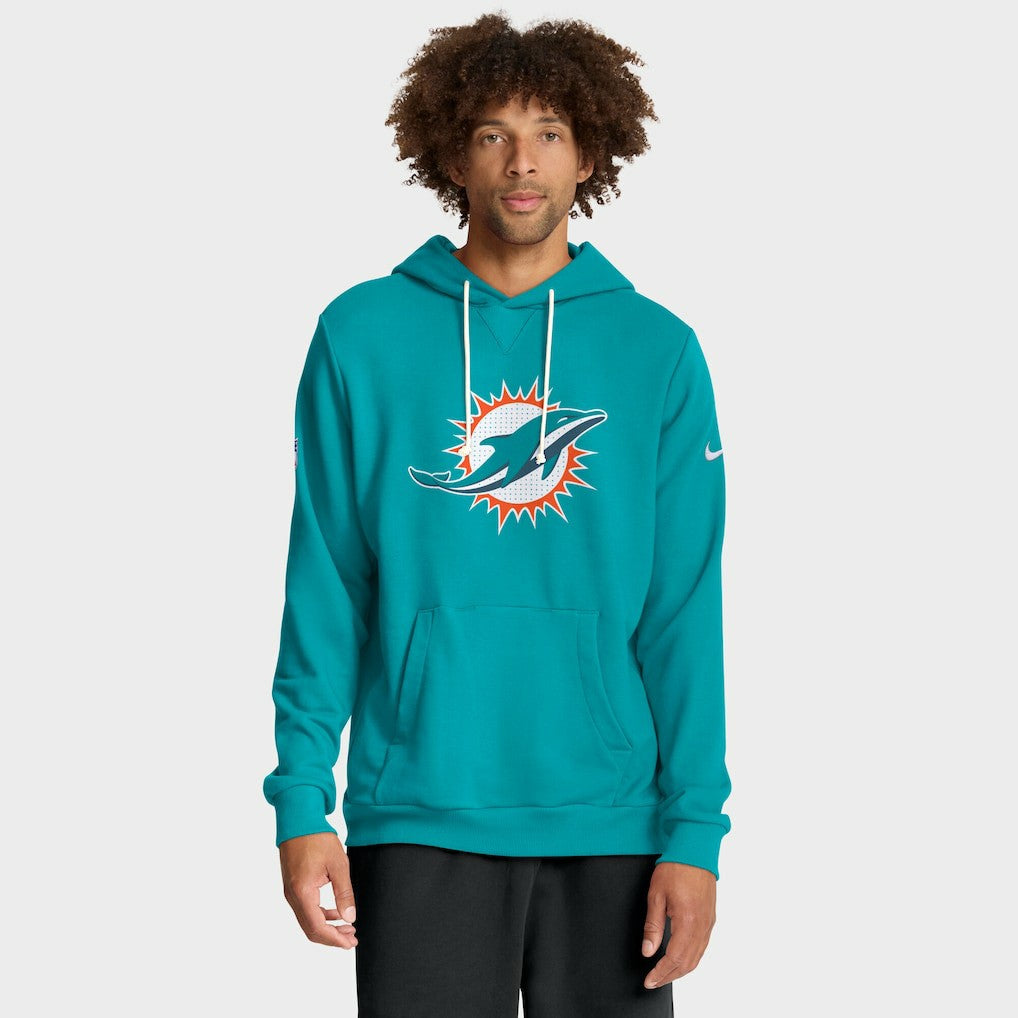 Miami Dolphins Sideline Standard Issue Initial Home Dri-FIT Hoodie - Aqua for sale