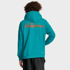 Miami Dolphins Sideline Standard Issue Initial Home Dri-FIT Hoodie - Aqua for sale