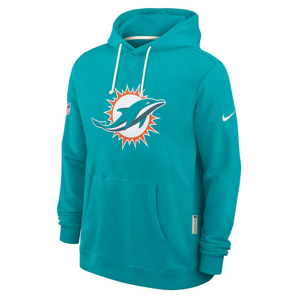 Miami Dolphins Sideline Standard Issue Initial Home Dri-FIT Hoodie - Aqua for sale