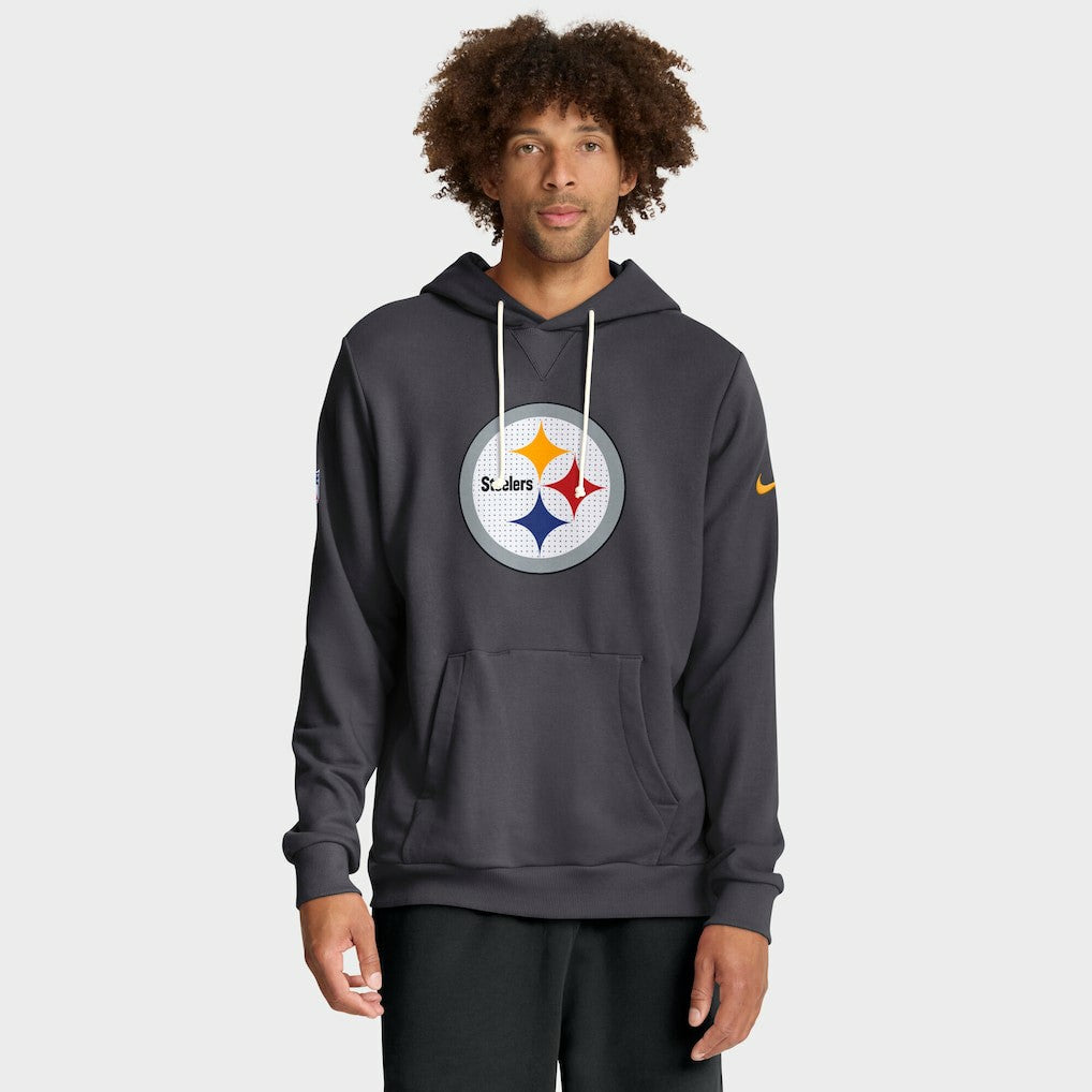 Pittsburgh Steelers Sideline Standard Issue Initial Home Dri-FIT Hoodie - Anthracite outlet