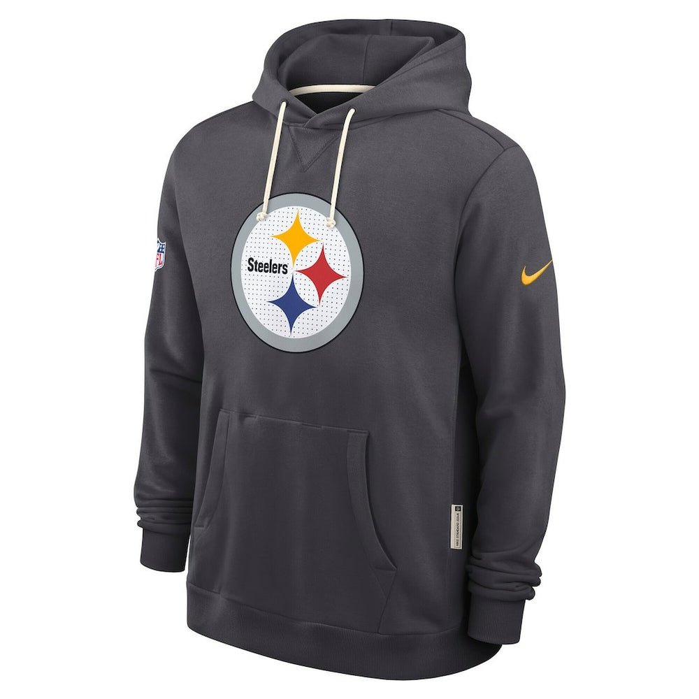Pittsburgh Steelers Sideline Standard Issue Initial Home Dri-FIT Hoodie - Anthracite outlet