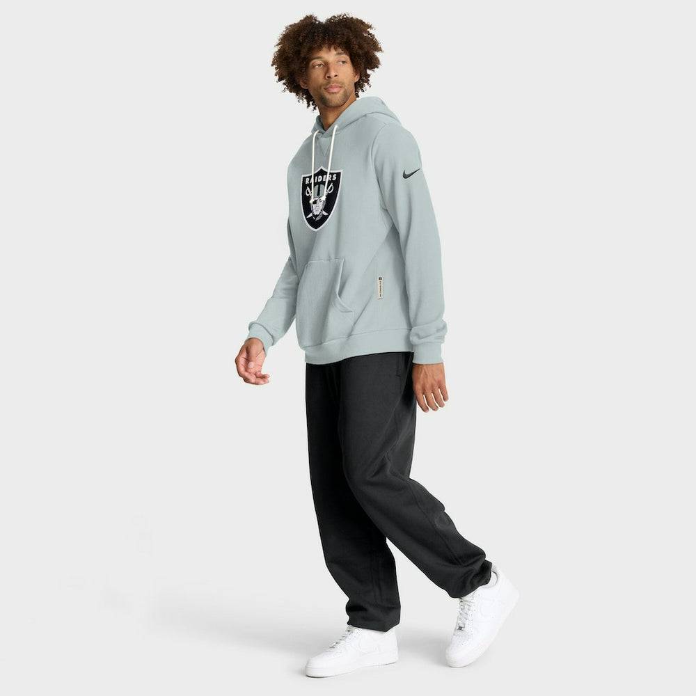 Las Vegas Raiders Sideline Standard Issue Initial Home Dri-FIT Hoodie - Silver on sale