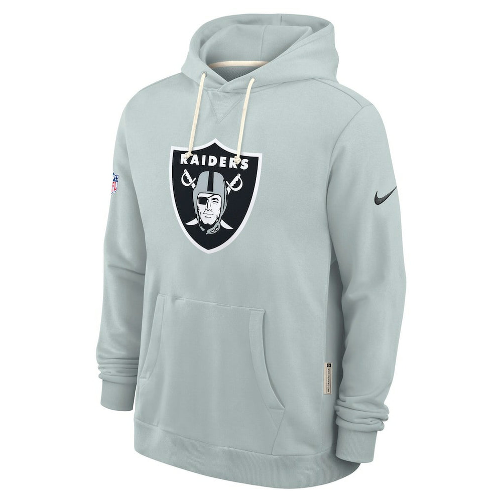 Las Vegas Raiders Sideline Standard Issue Initial Home Dri-FIT Hoodie - Silver on sale