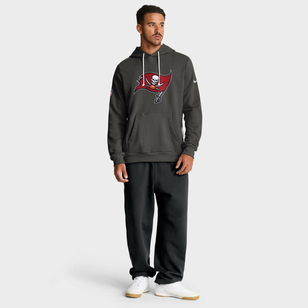 Tampa Bay Buccaneers Sideline Standard Issue Initial Home Dri-FIT Hoodie - Pewter outlet