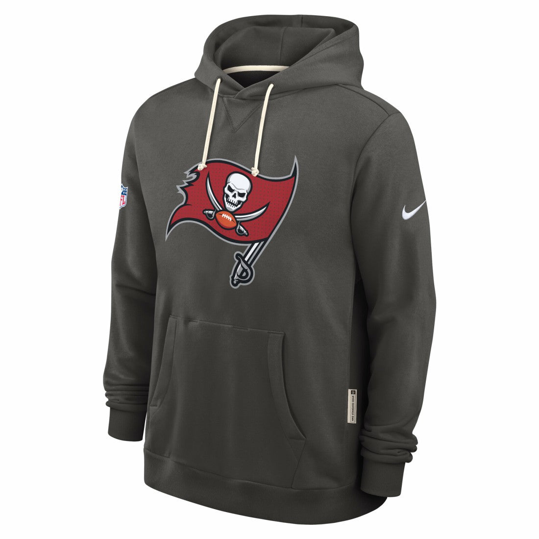 Tampa Bay Buccaneers Sideline Standard Issue Initial Home Dri-FIT Hoodie - Pewter outlet
