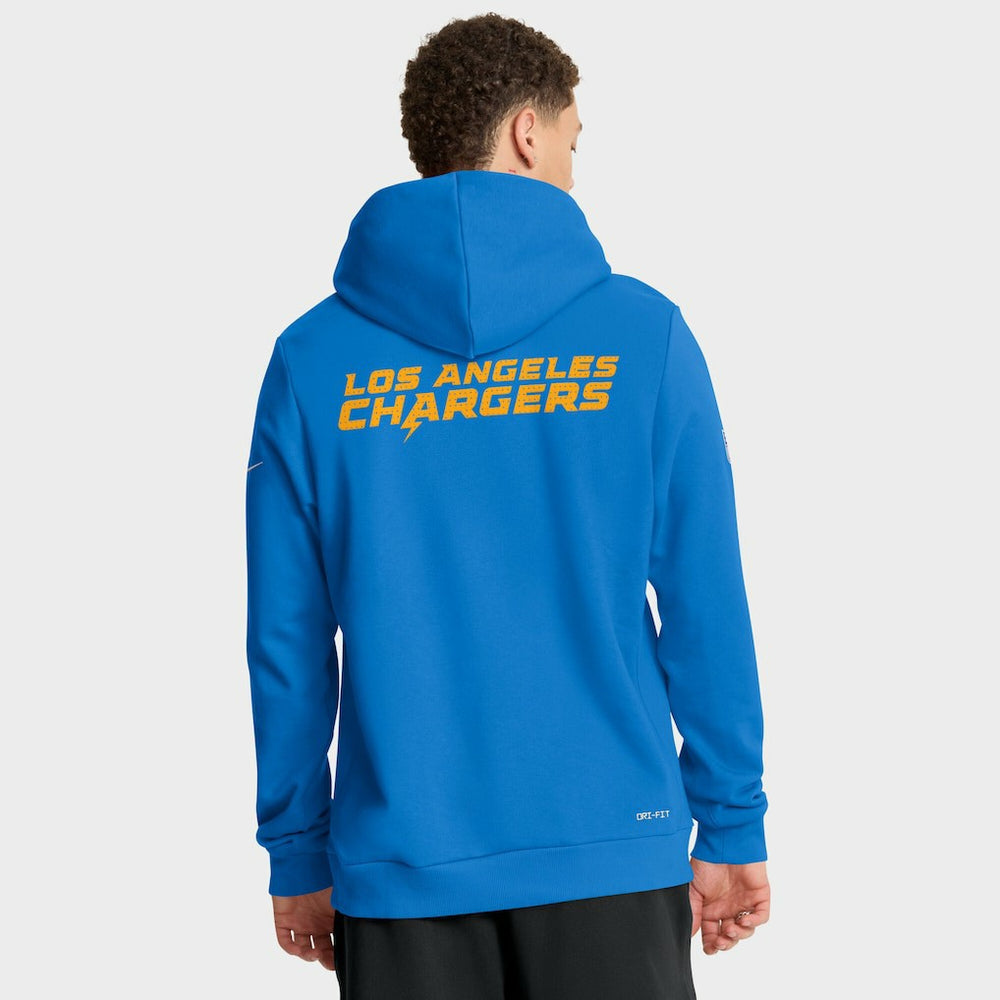 Los Angeles Chargers Sideline Standard Issue Initial Home Dri-FIT Hoodie - Powder Blue on sale