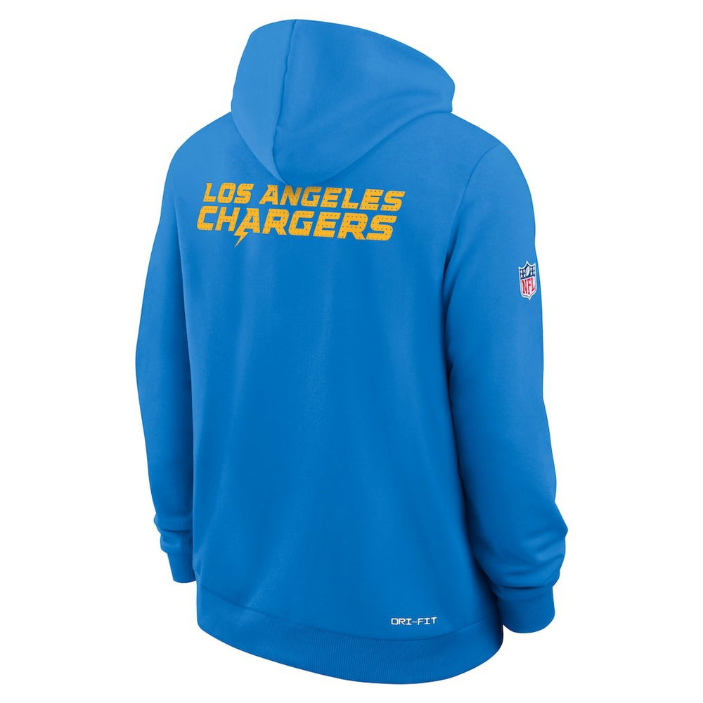 Los Angeles Chargers Sideline Standard Issue Initial Home Dri-FIT Hoodie - Powder Blue on sale