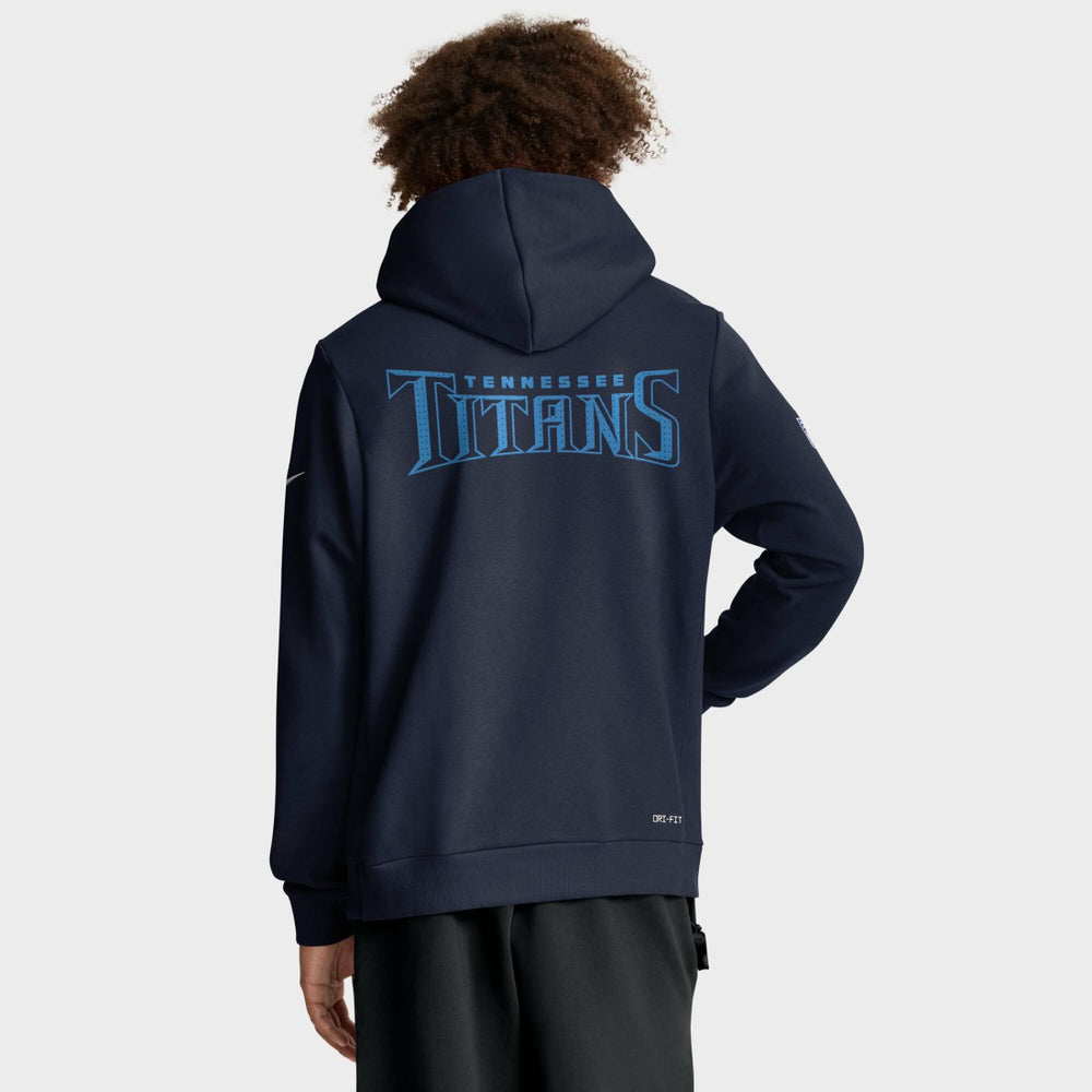 Tennessee Titans Sideline Standard Issue Initial Home Dri-FIT Hoodie - Navy on sale