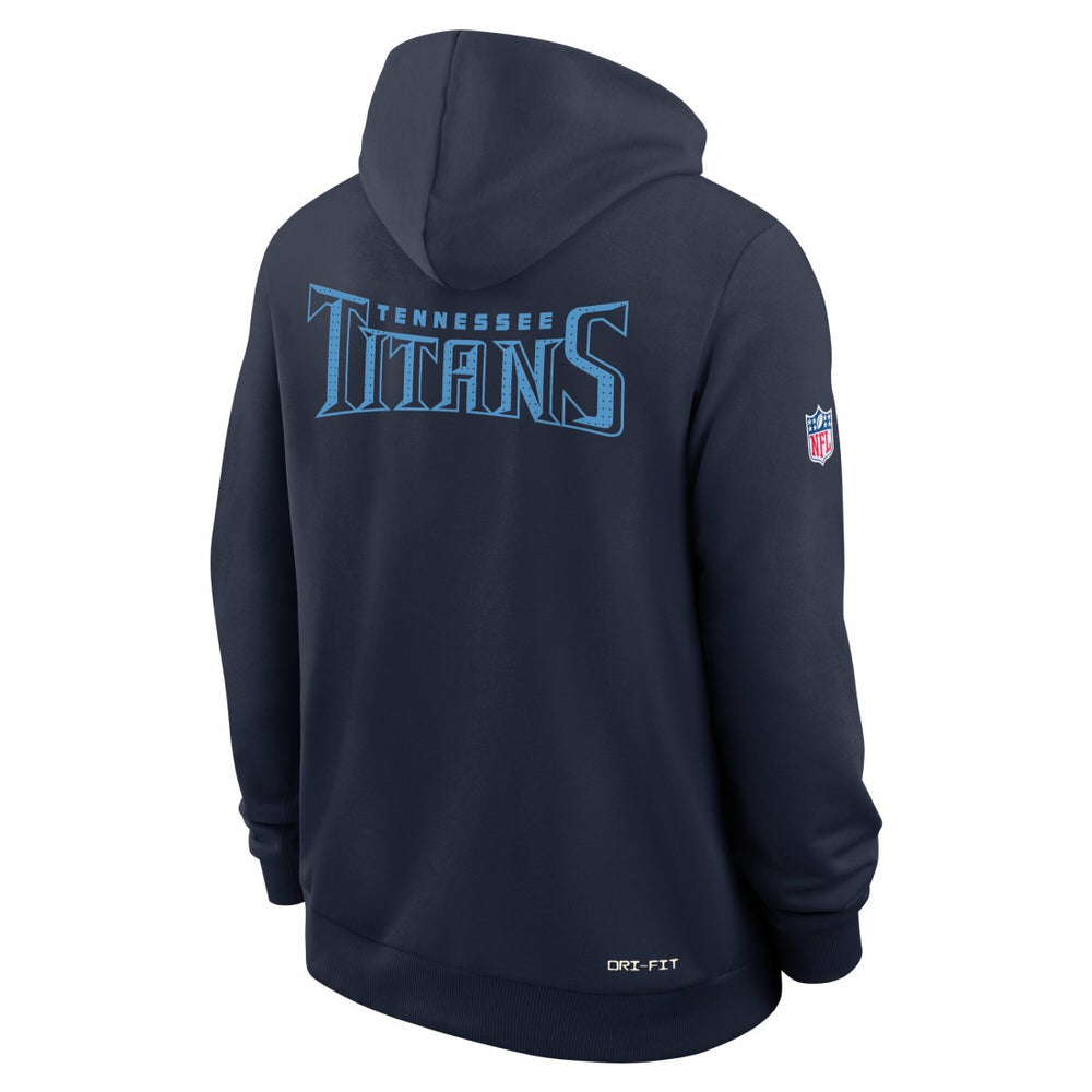 Tennessee Titans Sideline Standard Issue Initial Home Dri-FIT Hoodie - Navy on sale