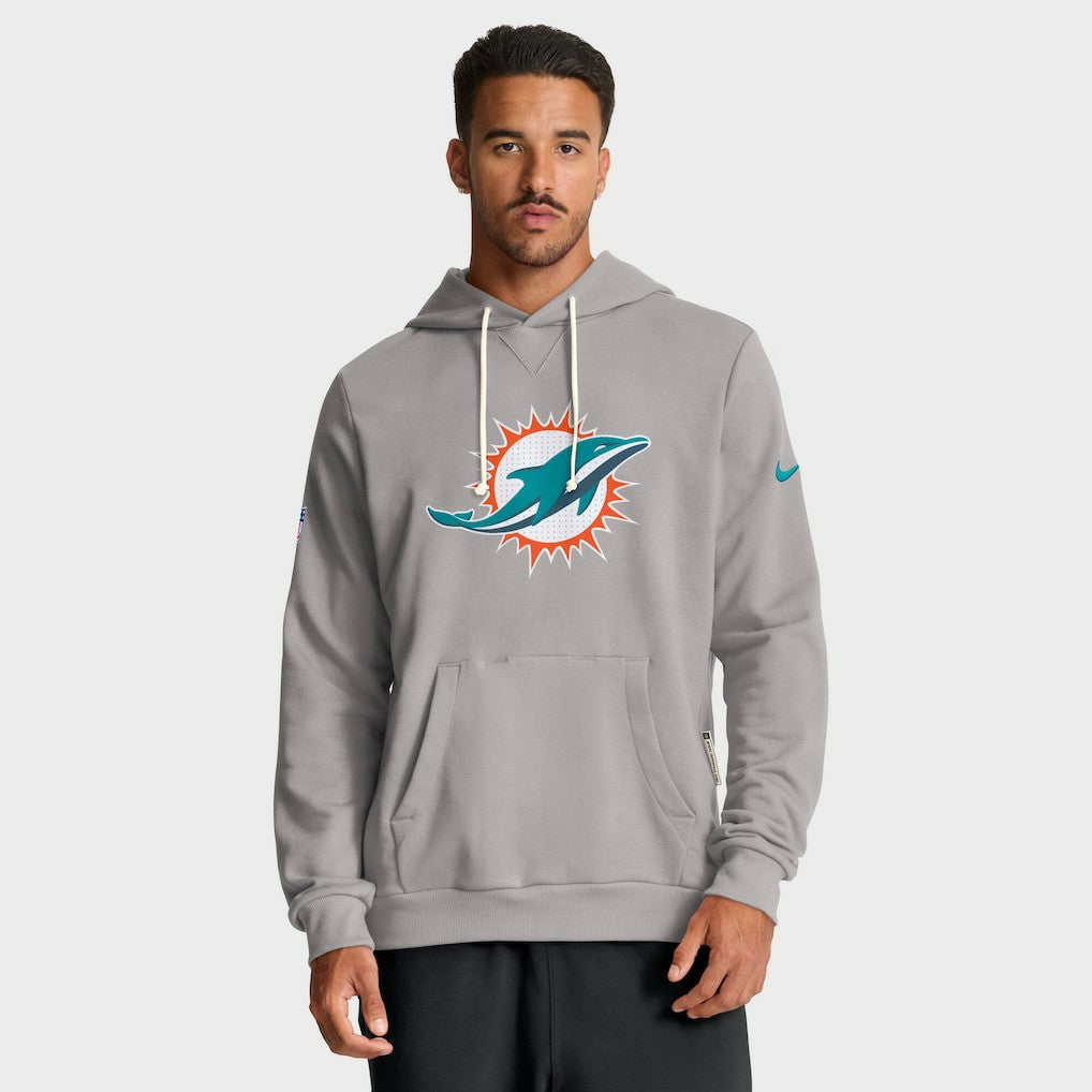 Miami Dolphins Sideline Standard Issue Initial Home Dri-FIT Hoodie - Charcoal discount
