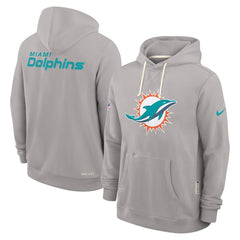 Miami Dolphins Sideline Standard Issue Initial Home Dri-FIT Hoodie - Charcoal discount
