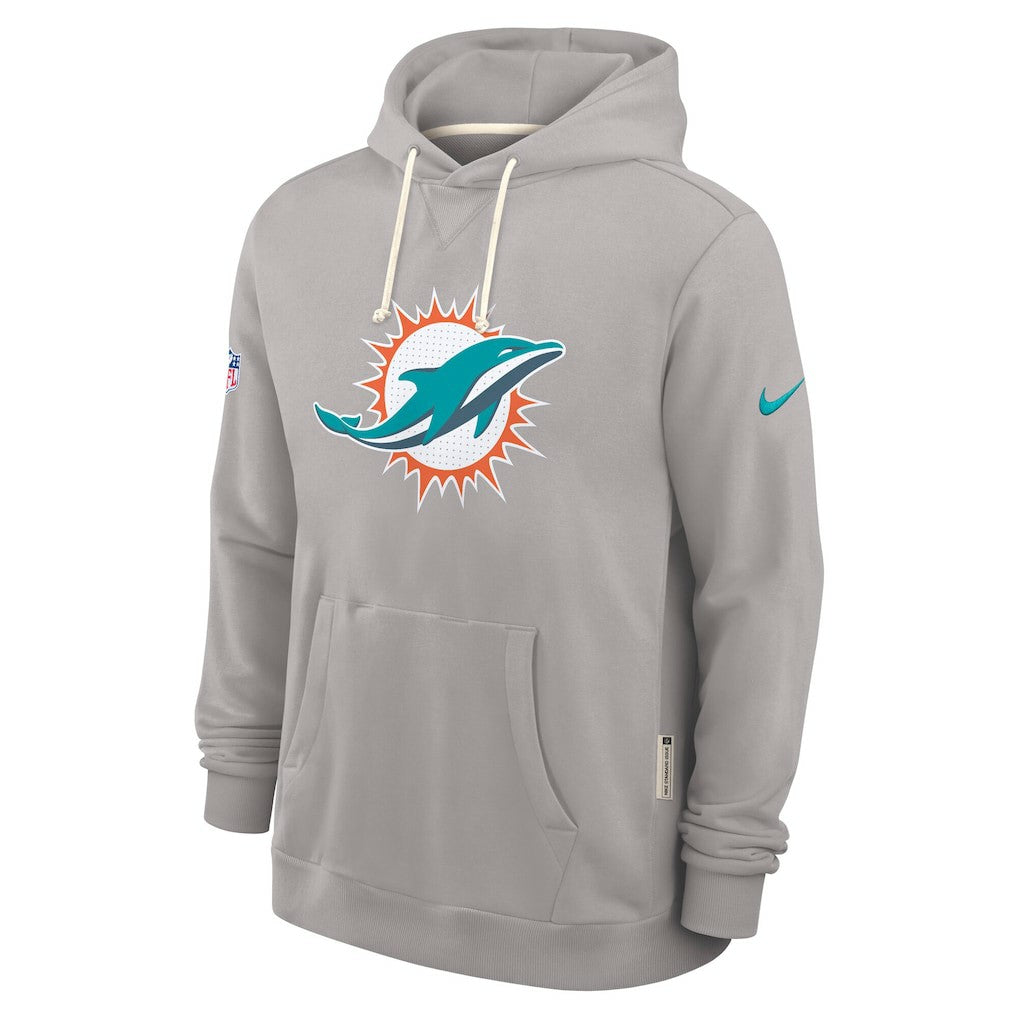 Miami Dolphins Sideline Standard Issue Initial Home Dri-FIT Hoodie - Charcoal discount