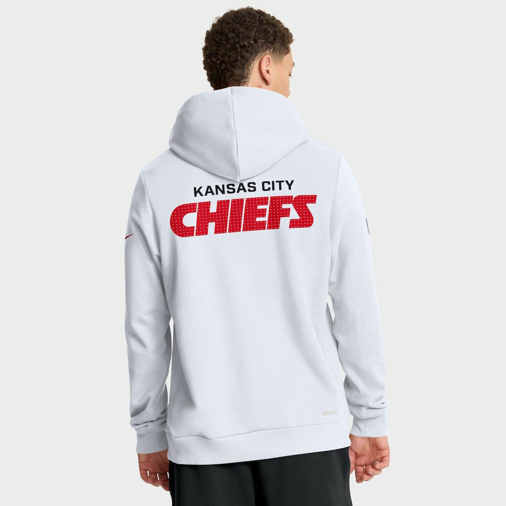 Kansas City Chiefs Sideline Standard Issue Initial Home Dri-FIT Hoodie - White online