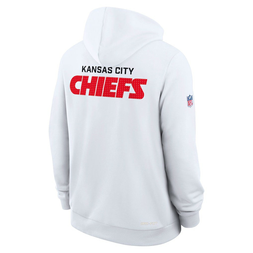 Kansas City Chiefs Sideline Standard Issue Initial Home Dri-FIT Hoodie - White online