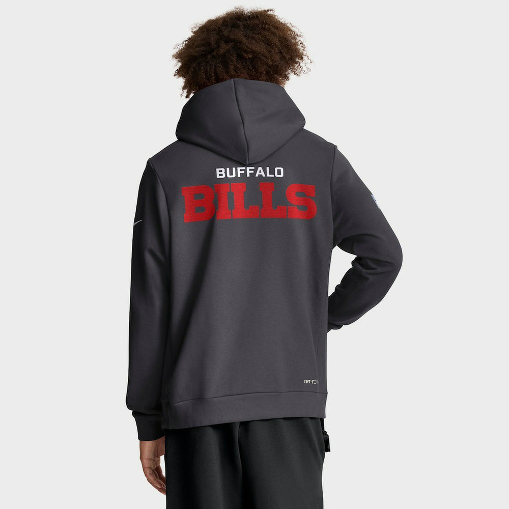 Buffalo Bills Sideline Standard Issue Initial Home Dri-FIT Hoodie - Anthracite for sale