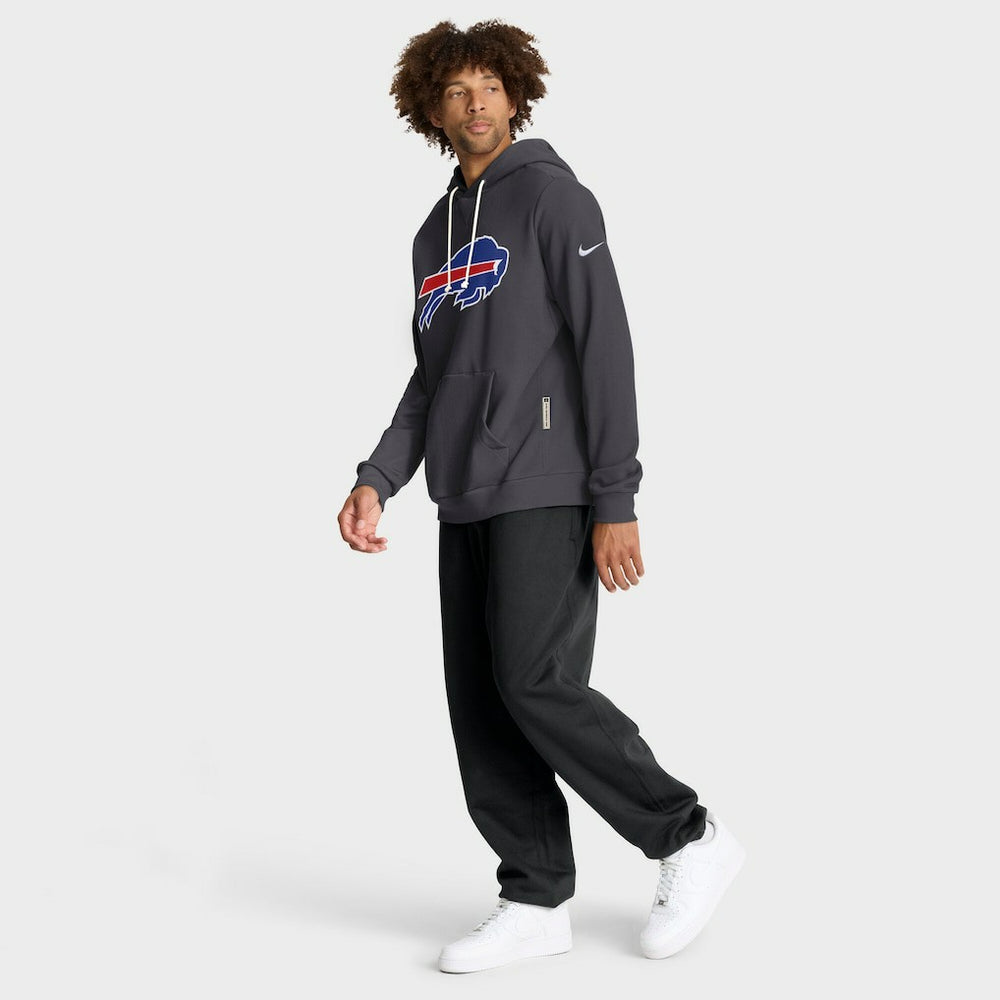 Buffalo Bills Sideline Standard Issue Initial Home Dri-FIT Hoodie - Anthracite for sale