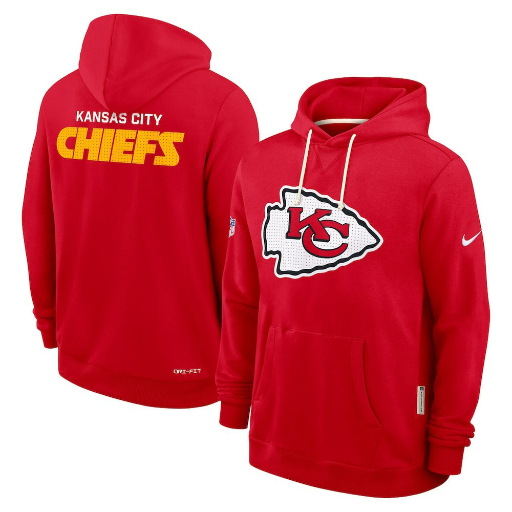 Kansas City Chiefs Sideline Standard Issue Initial Home Dri-FIT Hoodie - Red for sale