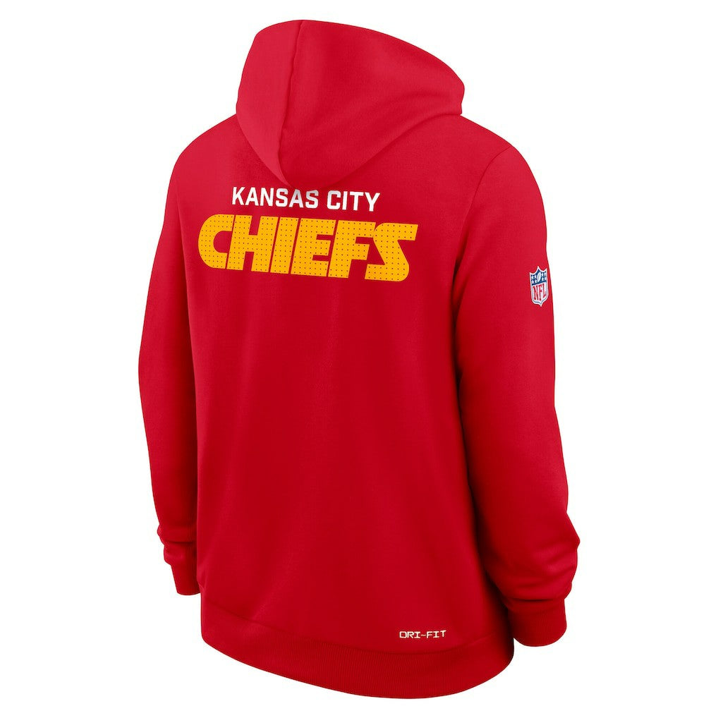 Kansas City Chiefs Sideline Standard Issue Initial Home Dri-FIT Hoodie - Red for sale